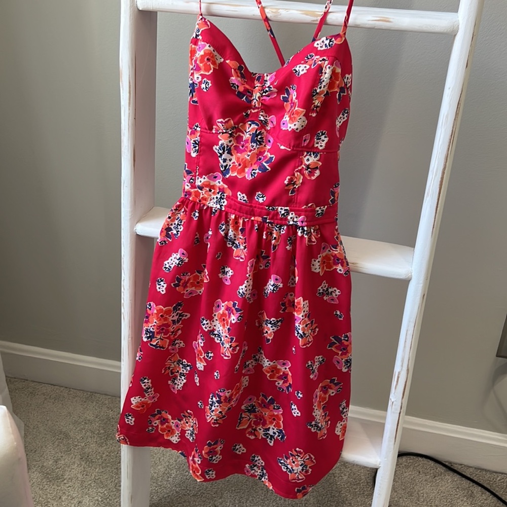 American Eagle Pink Floral Dress
